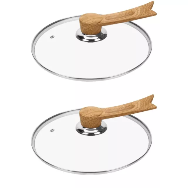 2 pezzi pentola coperchio padella pentola coperchi portatili pentole in vetro utensili da cucina