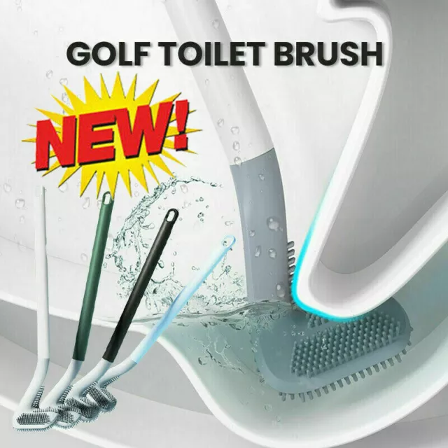 Silikon Toilettenbürste WC Bürste Klobürste Toiletten Golf gestalten mit Hook.