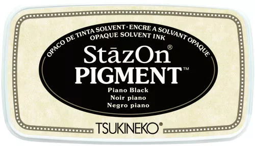 StazOn Pigment SZ 31 Piano Black Stempelkissen f.Glas -Tsukineko ~55x95mm 98131