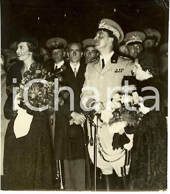 1935 NAPOLI I PRINCIPI di PIEMONTE salutano il duca di Pistoia *Fotografia