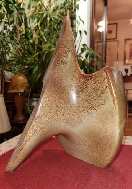 Vase Sculpture céramique vintage Roberto Rigon Bertoncello