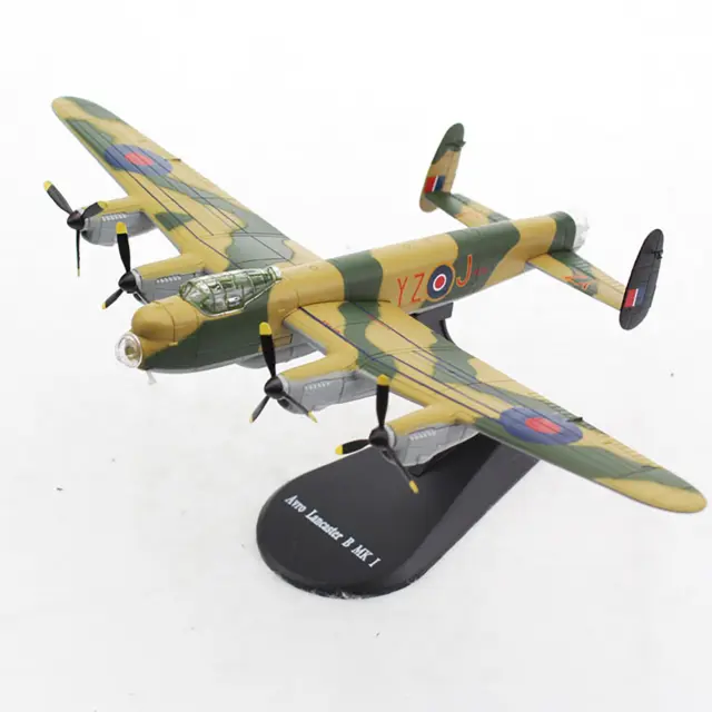 1:144 Lancaster MK1 Bomber 617 Squadron Fighter Aircraft Model Military Scene f