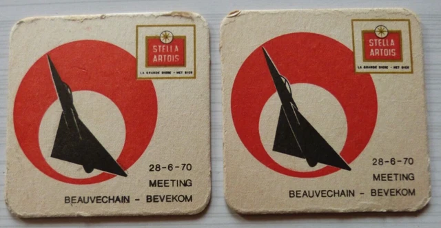 1970, Lot 2 Sous Bock Stella Artois Meeting Aerien Beauvechain-Bevekom, Avion