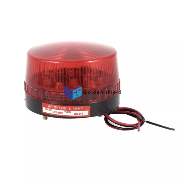 LTE-5061 Industrial DC 24V LED Flash Strobe Light Signal Warning Lamp Red✦Kd