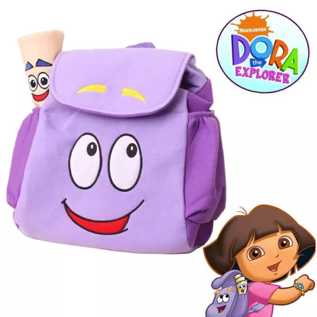 Dora Explorer Backpack Rescue Bags With Map Pre-Kindergarten Backpack Kid Gifts~