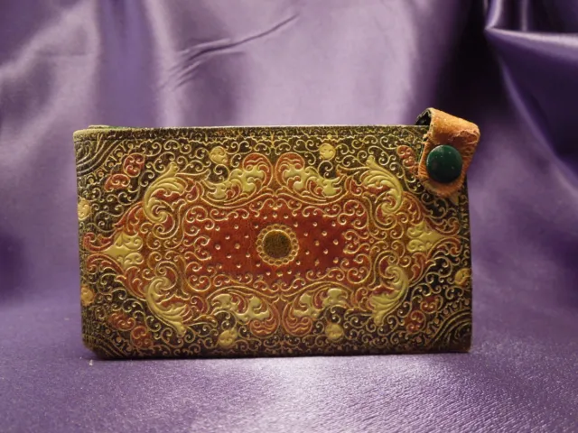 Made in Italy Hand Painted Pressed Crafted Vintage Wallet