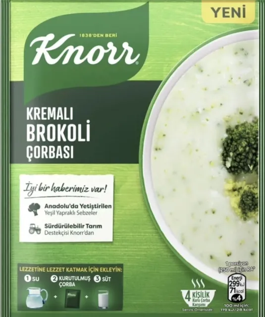 Zuppa pronta di Knorr confezione 2x CREMA BROCCOLİ ZUPPA