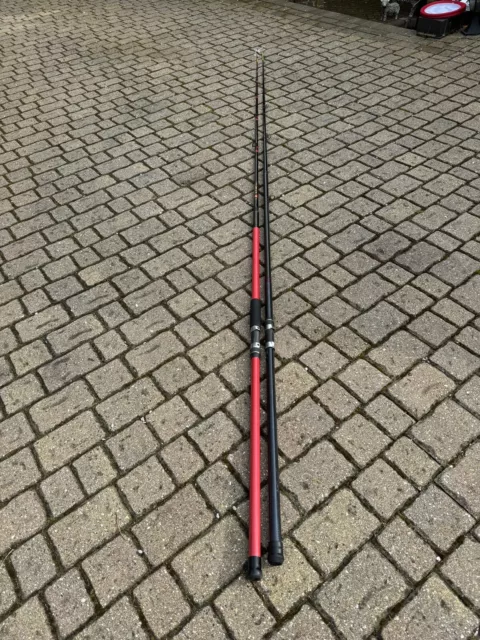 2x 12ft Beach Caster sea fishing rods Daiwa carbon And Zziplex 2500