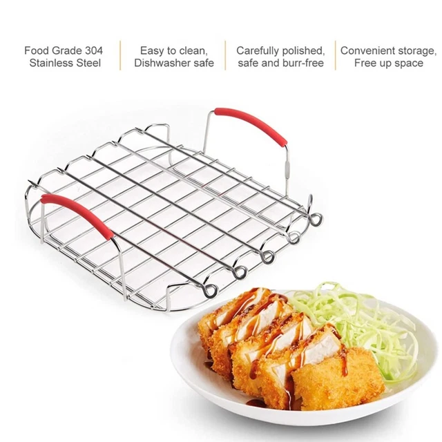 Plaque De Cuisson Inox Avec Grille De Refroidissement - 31x24x5 Cm, Four Et Lave-vaisselle Safe