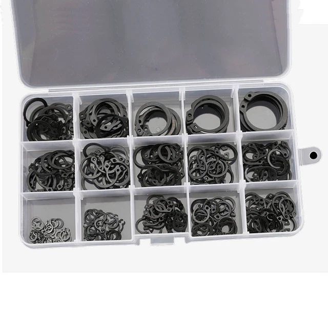 Anello a scatto rondelle cerchio in acciaio inox a scatto tipo C albero clip di contenimento