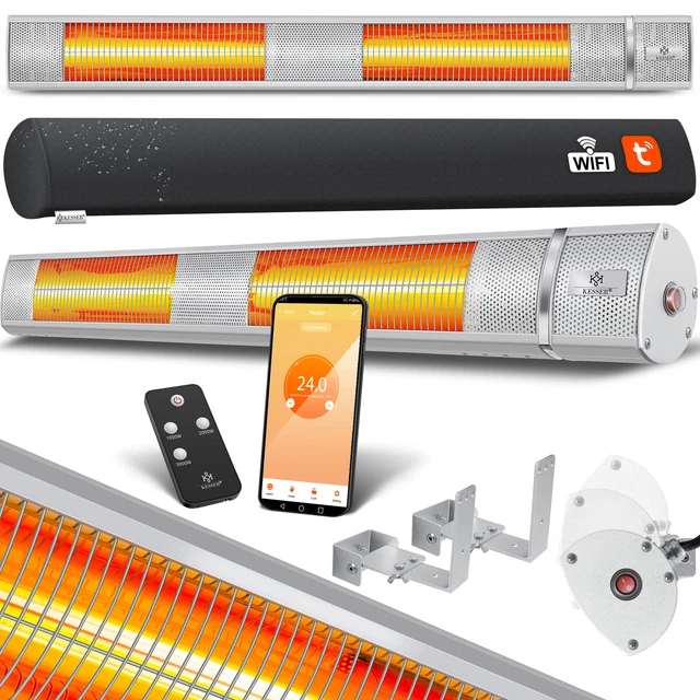 RETOURE Infrarot Heizstrahler 3000W Heizstrahler Quarzstrahler Terrassenheizer