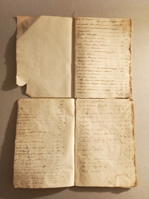 1848_2 Libri Dei Conti_Manoscritti_Spese Vitto E Spese Varie