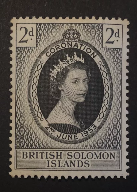 BRITISH SOLOMON ISLANDS . 1953 ** Coronation Queen Elizabeth II. QEII F MNH