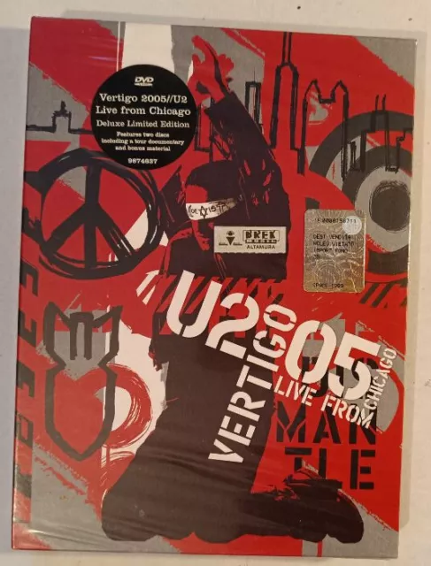 DVDx2 "U2–Vertigo 2005 U2 Live From Chicago"Deluxe2005-Island Rec-Factory Sealed