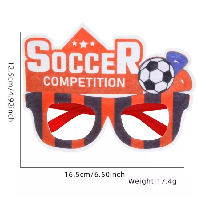 Soccer Game Paper Glasses Soccer Fan Photo Props Cheer Decorative European Cup