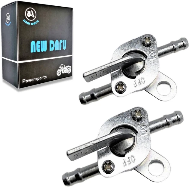 2 Pcs - 0.24 (6mm) Fuel Tank Tap Valve Petcock On-Off Switch ...
