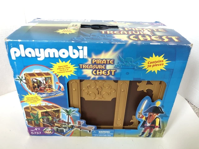 PLAYMOBIL PIRATE TREASURE Chest Playset 5737 In Box Good Condition EUR playmobil-pirate-treasure-chest-playset-5737-in-box-good-condition-eur