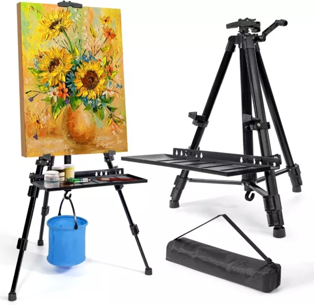 Art Easel Stand for Painting, Adjustable 51-155 cm, Folding Tripod Display