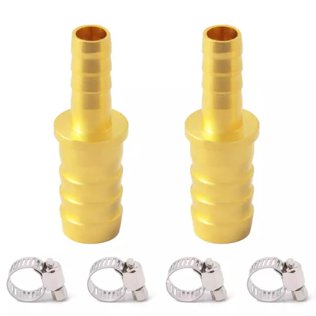 Metaland Brass Hose Barb Reducer, 5/16" to 3/16" Hose ID, Reducing Barbed Hose S