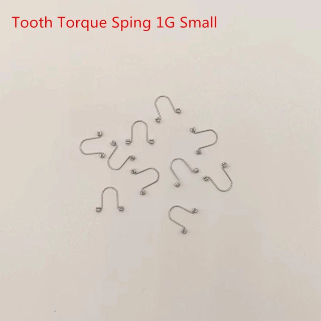 10 Pcs Dental Orthodontic Anterior Tooth Torque Springs Rectangular 1G Small