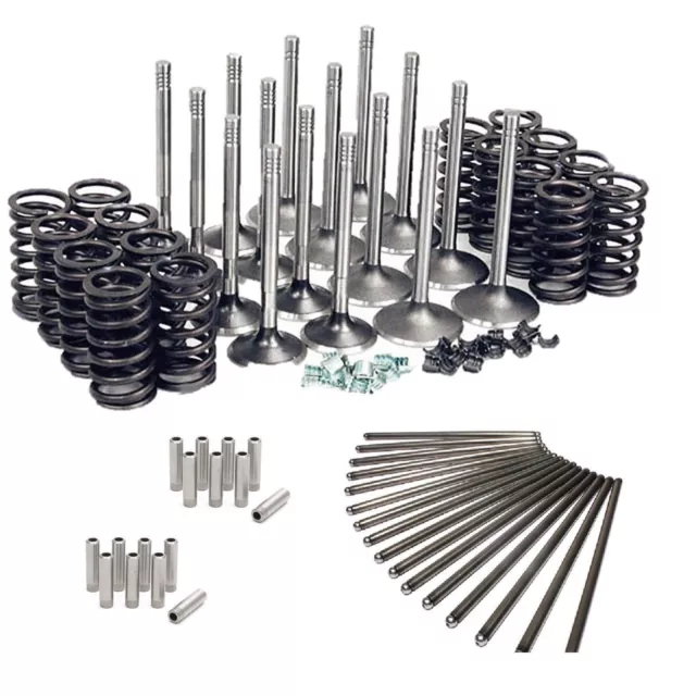 Cadillac 365 Valve Train Kit Intake+Exhaust Valves+Guides+Springs+Pushrods 1957