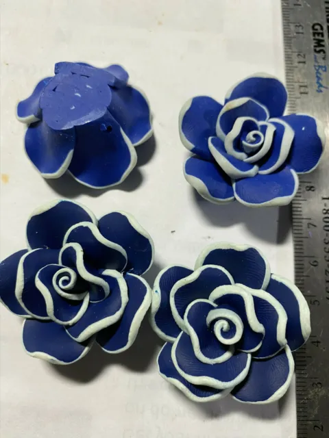Polymer Clay Beads        ***UPICK****       Fimo Clay Beads  Flower Beads