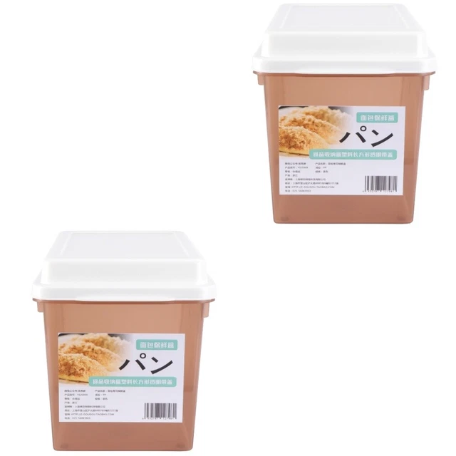 2 piezas Caja de almacenamiento fresco Caja de frutas y verduras Sellado Caja de comida rápida con tapa