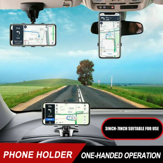 US 360° Universal Cell Phone Car Dashboard Holder Spida Mount Stand Bracket Clip