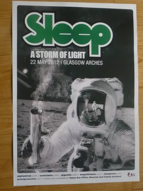 Sleep + A Storm Of Light - Glasgow 2012 Musikband Show Tour Konzert Gig Poster!