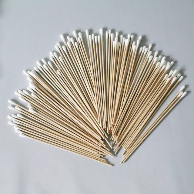 Cotton Swabs Swab Applicator 100 Pieces 6" Extra Long Wood Handle Sturdy