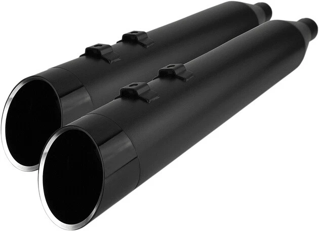 Khrome Werks HP-Plus Slip-On Exhaust with Edge Tips Black 202885 Harley Davidson