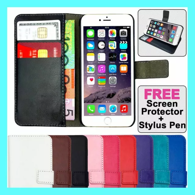 Premium Flip Wallet Case PU Leather Card Cover For iPhone XS Max X 8 7 6 5 Plus