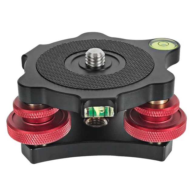 1 PCS TRIPOD Leveling Base Panning Level Plate Leveler Adjusting Base ...