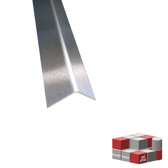 Edelstahl-Kantenschutz L-Profil Geschliffen – V2A Winkel 1 Meter, 1,5 Mm Stark Von Epd-kreativ-bauen.de