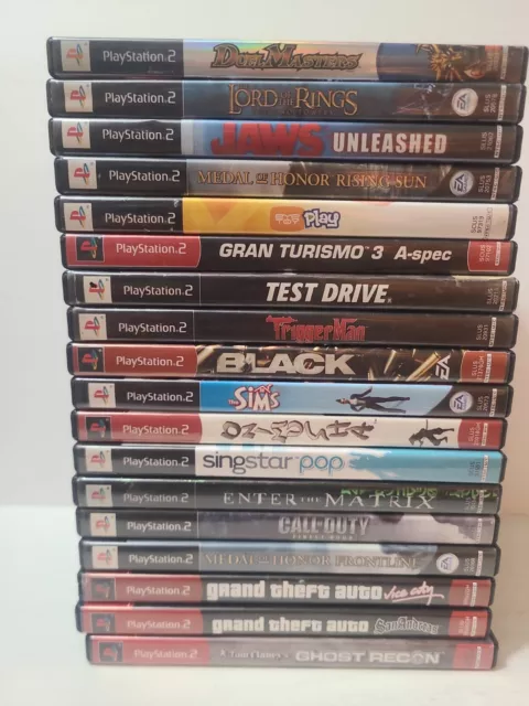 Playstation 2 (PS2) - 42 game lot - Half CIB with Manual! *NO