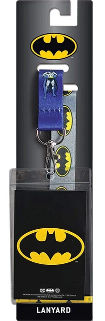DC Comics Batman Reversible Lanyard with Breakaway Clip and ID Holder