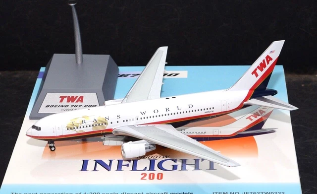"NEW!" Inflight 200 TRANS WORLS AIRLINES TWA Boeing 767-200 N603TW
