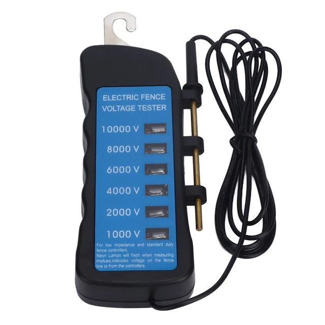 LED Elektrozaun Spannungsprüfgerät Zaunstrom Prüfwerkzeug 1000-10000V~