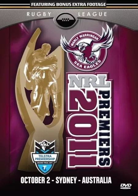 NRL - 2011 Premiers Manly Sea Eagles (DVD, 2011) brand new sealed