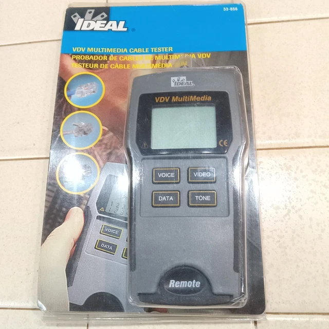 IDEAL 33-856 VDV Multimedia Cable Tester Coax Phone and Data Tone Generator