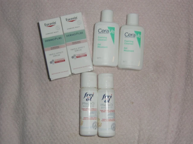 ❤️ 2 x  Pflege Öl a´ 20ml ❤️ 2 x  Eucerin Pickelmale ❤️ 2 x CERAVE Cleanser ❤️