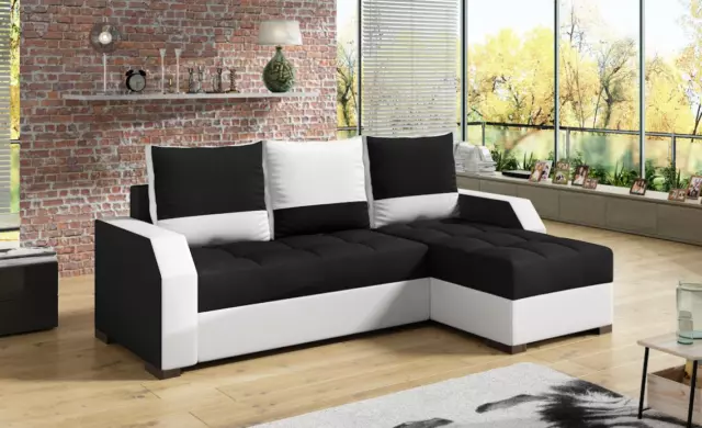 Sofa Eckcouch Aris - mit Schlaffunktion und Bettkasten 250 x 150cm