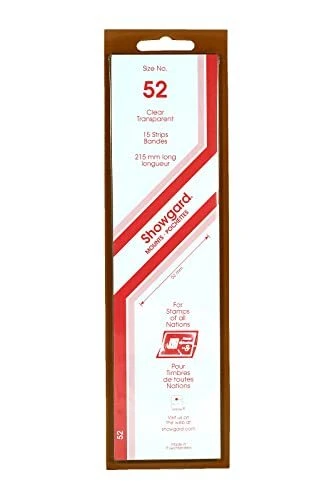 Showgard Strip Style Stamp Mounts Size 52 Clear
