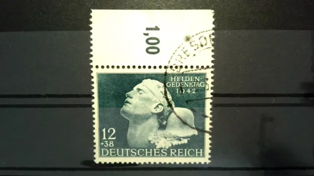 ʘ Dt. Reich 1942 MiNr 812 OR Dresden Heldengedenktag (Briefmarken, G176)