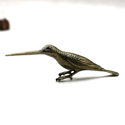 New Solid Brass Birds Figurines Antique Statue Hummingbird Tea Knife Home Decor 2