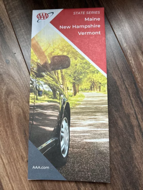 AAA Maine / New Hampshire / Vermont State Map  NEW 2022