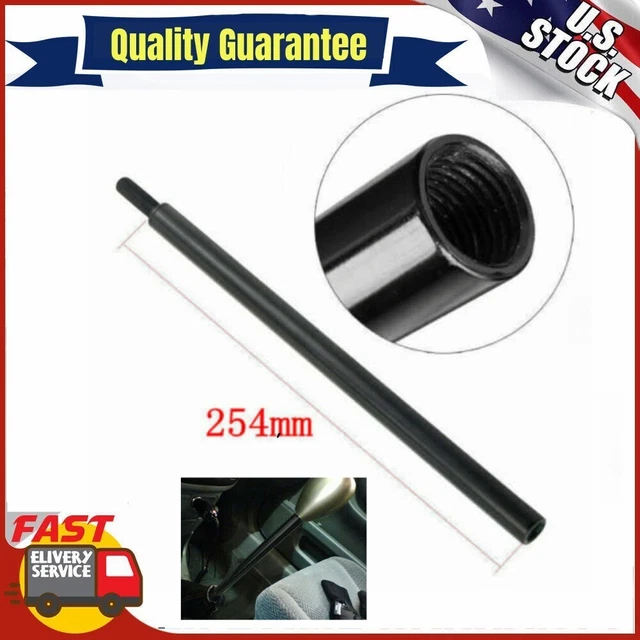 Universal 10"Shift Knob Extension for Manual Vehicles Gear Shifter Lever M10x1.5