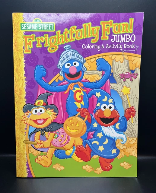 123 SESAME STREET Jumbo Coloring & Activity Book Halloween Frightfully