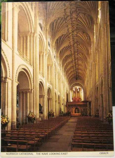 England Norwich Cathedral Nave looking East - unposted