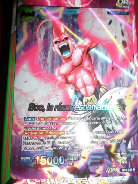 Dragon Ball Super Boo La Resurrection Achevee Bt3-031 R Rare  Francais Foil Neuf